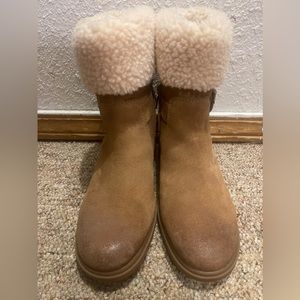 UGG Harrison Chestnut‎ Cuff Suede Midcalf, Waterproof Boots 1120773